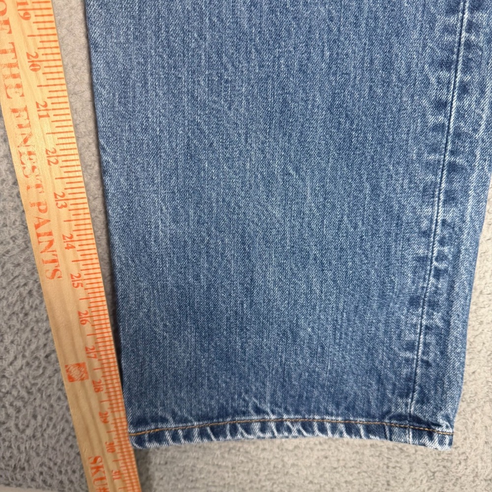 Levis Jeans Mens 38x30 (Fits 36) 501 Original Fit Straight Leg Button Fly Denim - Picture 6 of 11